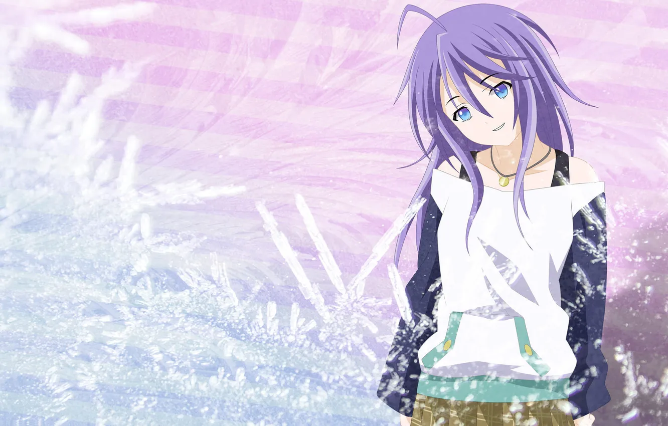 Photo wallpaper smile, anime, girl