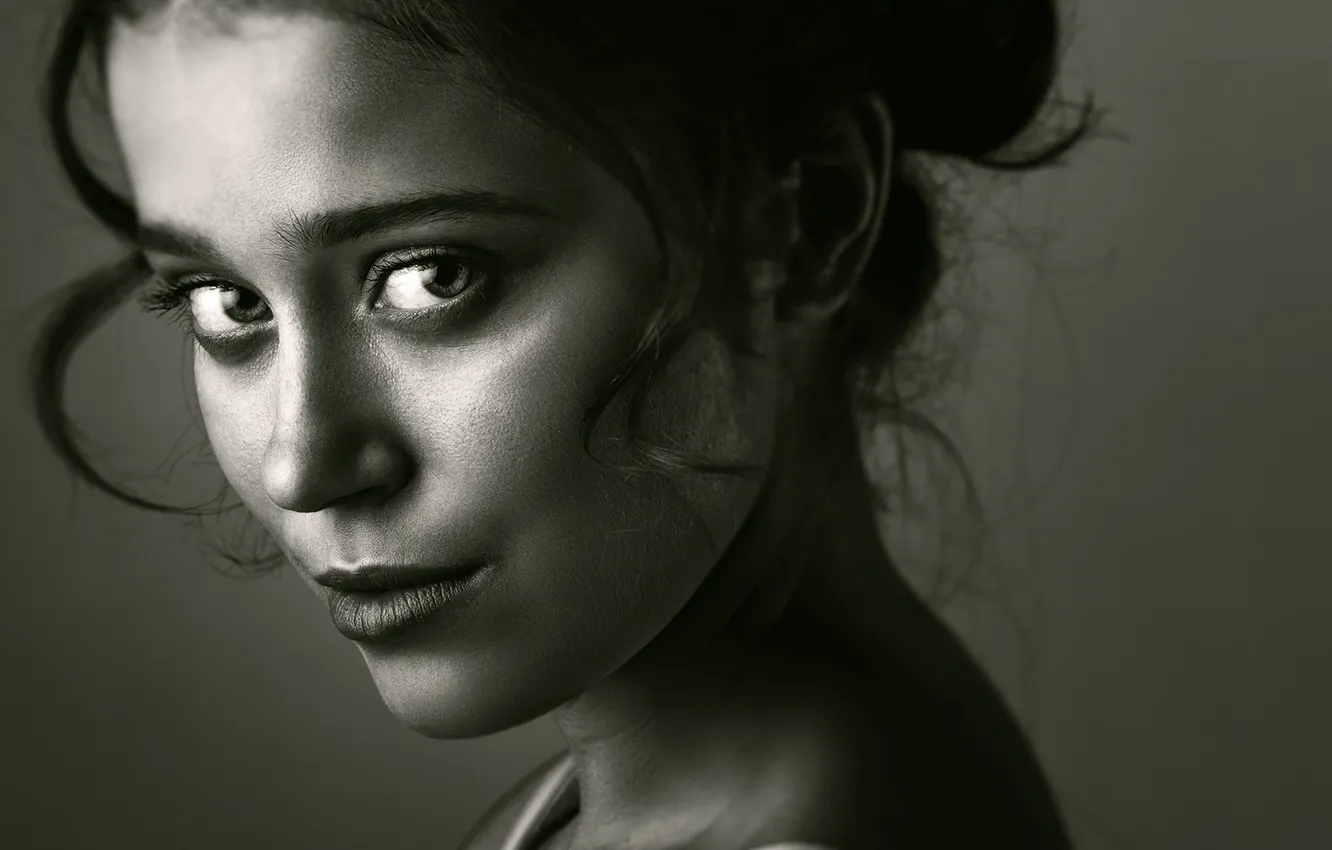 Photo wallpaper look, portrait, bokeh