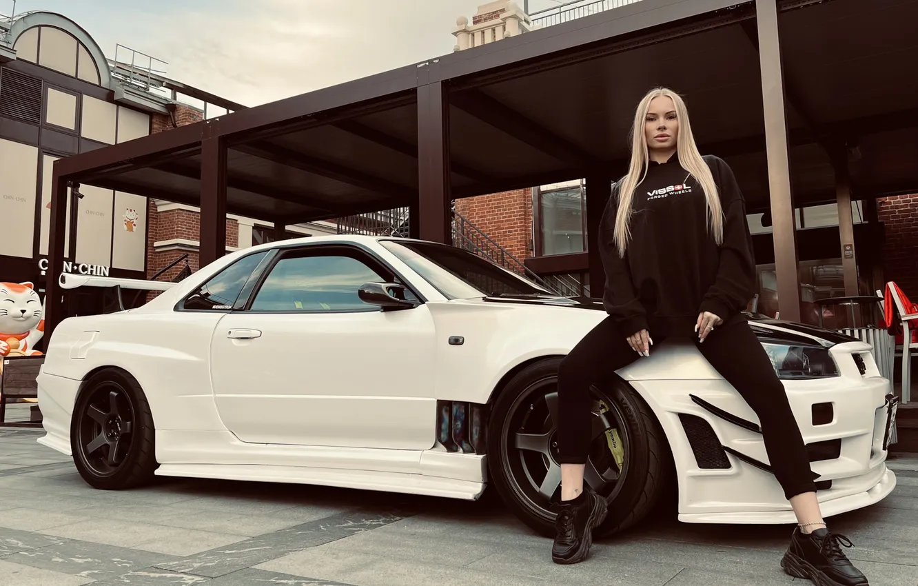 Photo wallpaper girl, sexy, Wallpaper, sweetheart, model, bright, tuning, slim