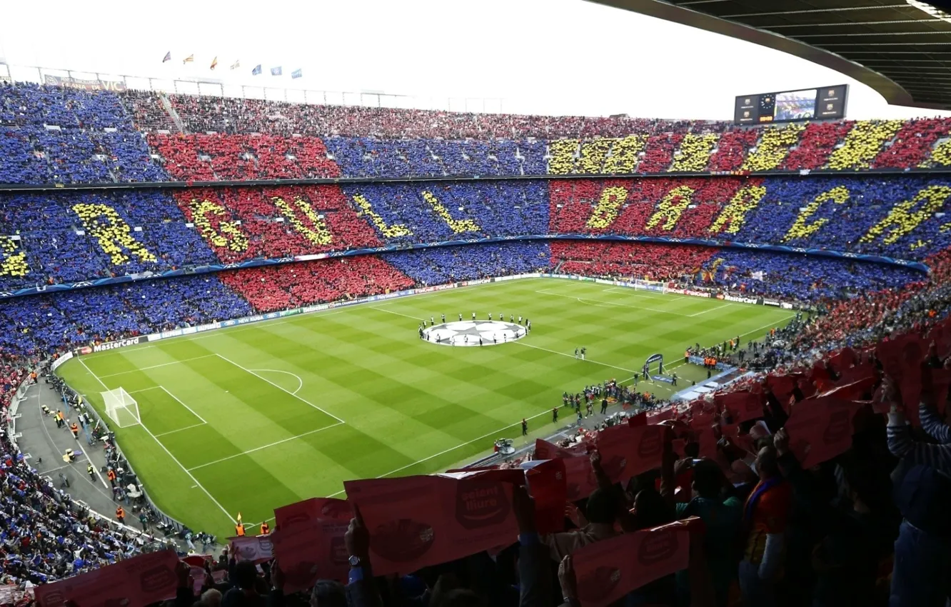 Photo wallpaper Barcelona, FC Barcelona, Camp Nou, Barca, Real Madrit