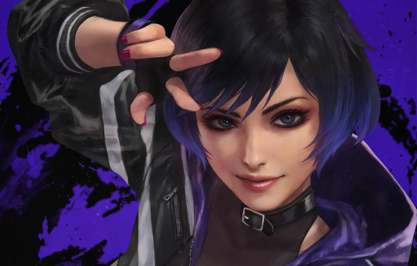 Photo wallpaper girl, anime, Reina, MonoriRogue, The Fighter, Character, Game Art, Tekken 8