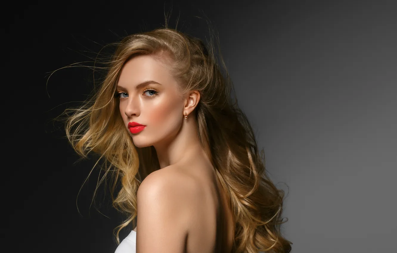 Photo wallpaper look, face, pose, hair, portrait, beauty, profile, long hair