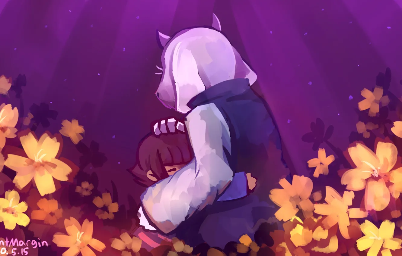 Photo wallpaper art, girl, Undertale