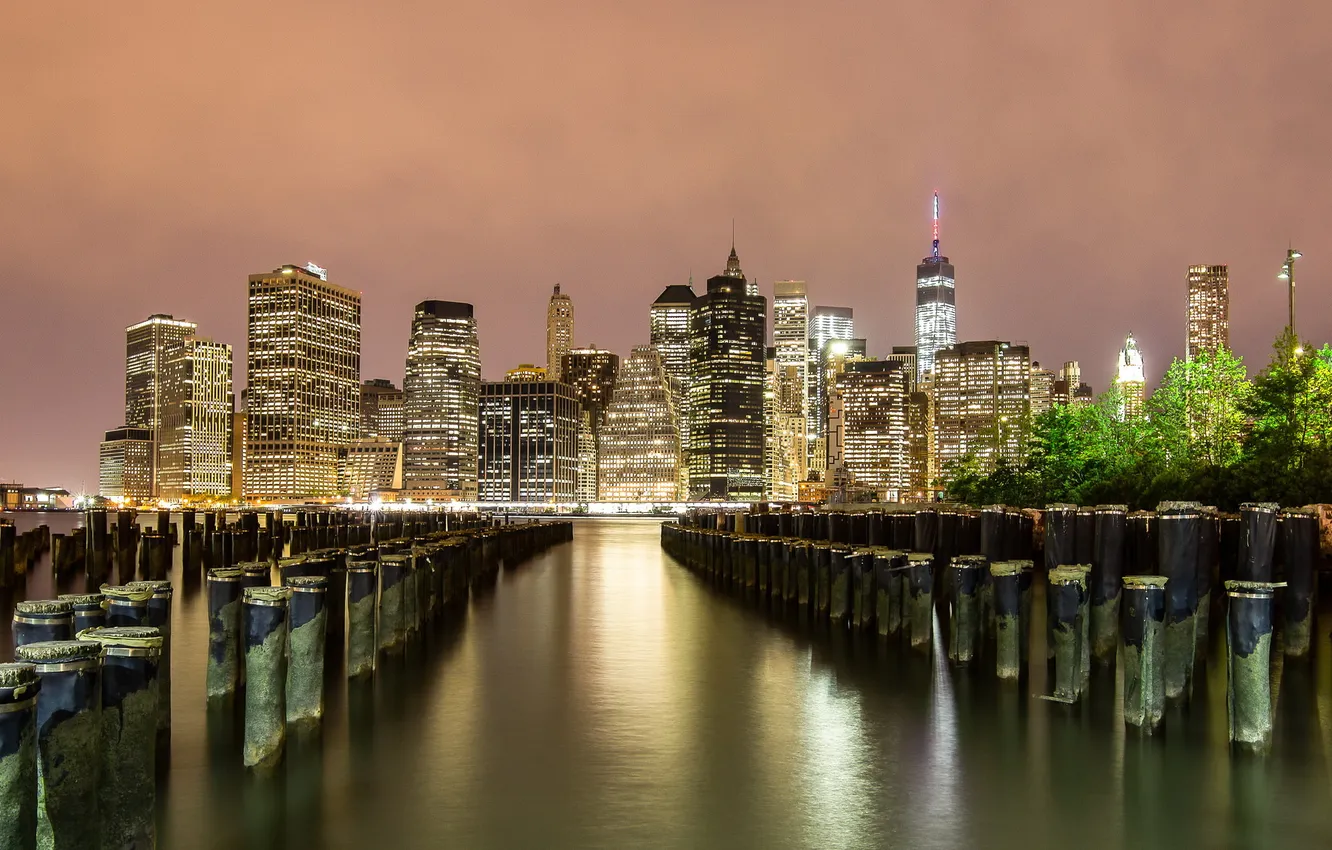 Photo wallpaper the city, New York, Low Manhattan