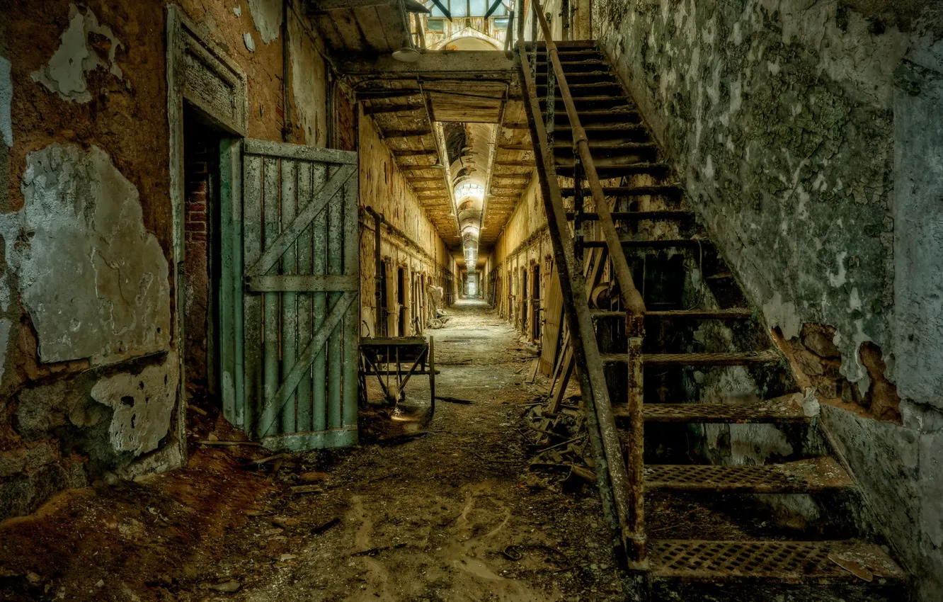 Photo wallpaper interior, prison, Absolute Decay