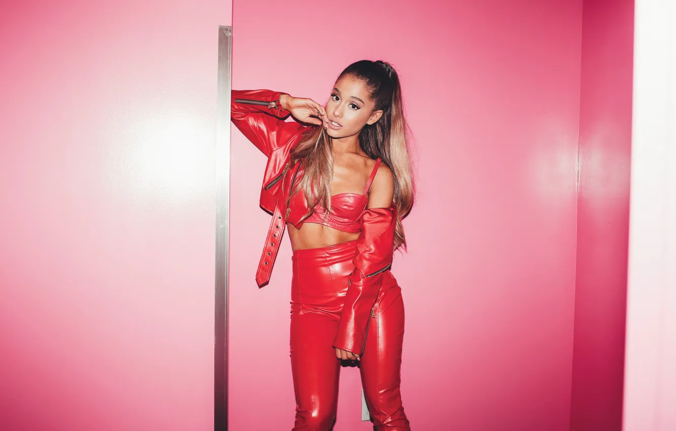 Photo wallpaper pose, singer, Ariana Grande