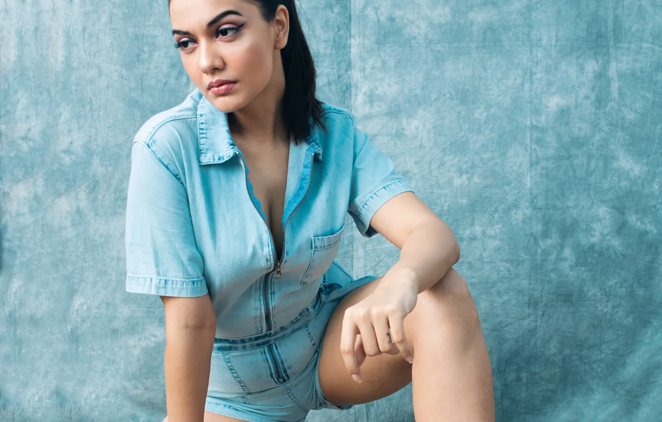 Photo wallpaper girl, hot, sexy, eyes, smile, beautiful, figure, model