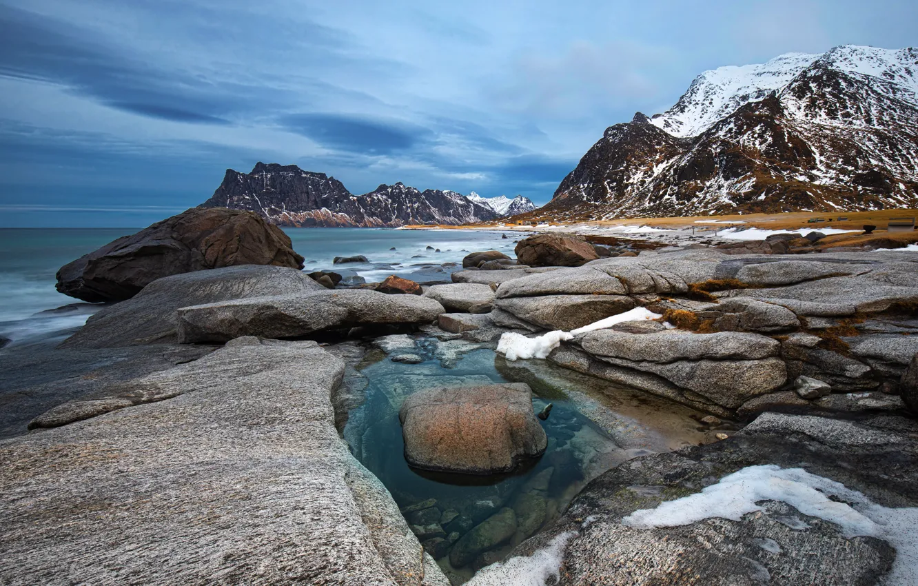 Photo wallpaper sea, nature, shore