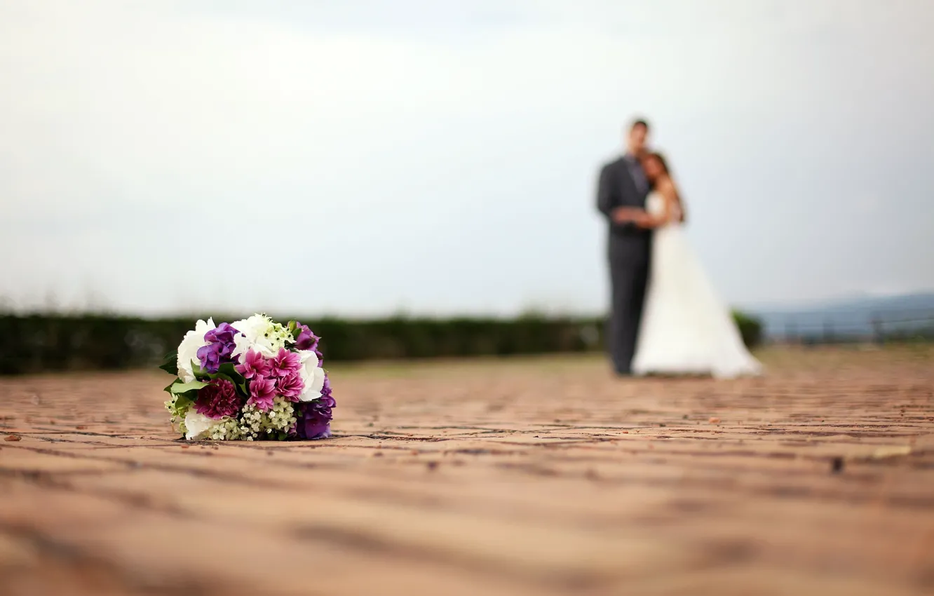 Photo wallpaper leaves, macro, flowers, background, holiday, Wallpaper, bouquet, costume