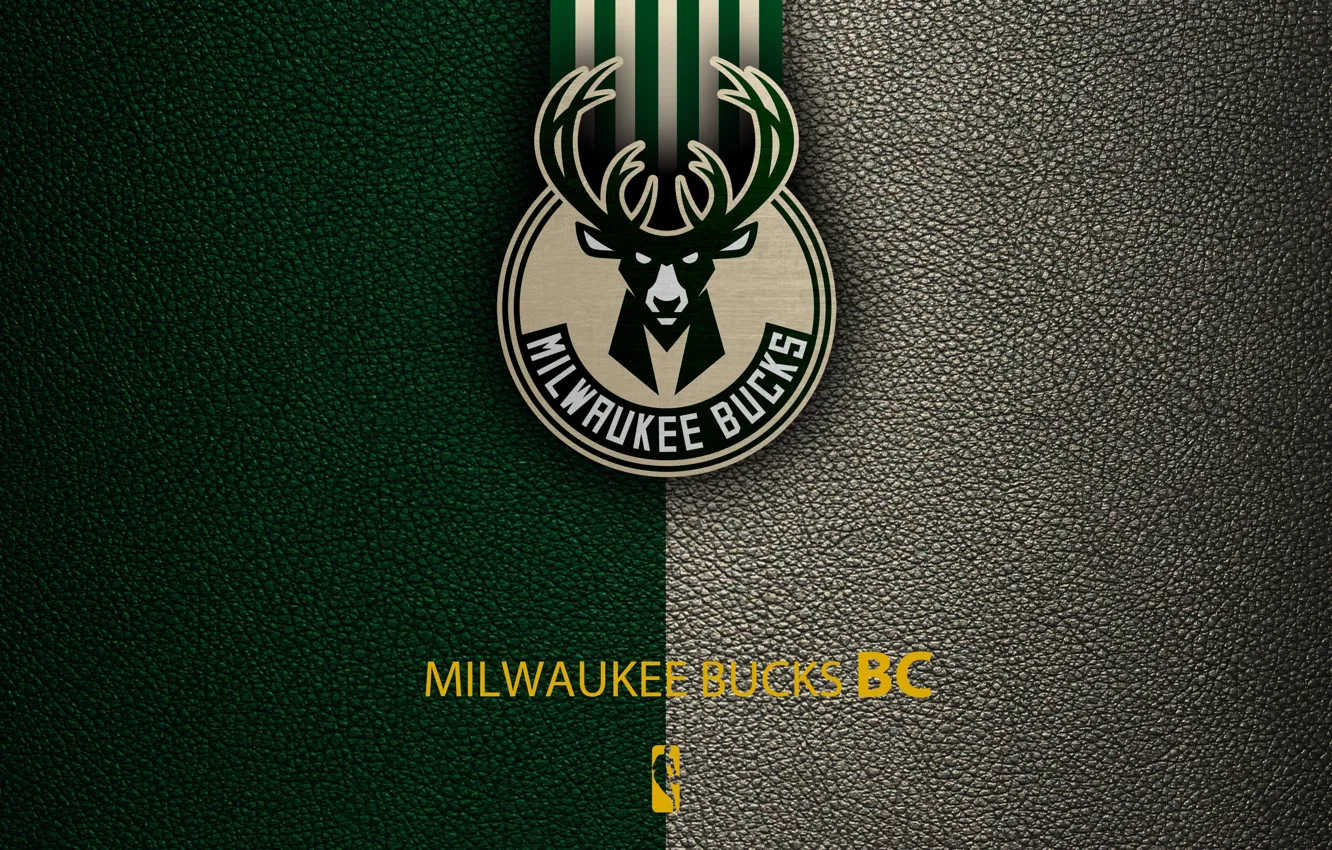 Photo wallpaper wallpaper, sport, logo, basketball, NBA, Milwaukee Bucks