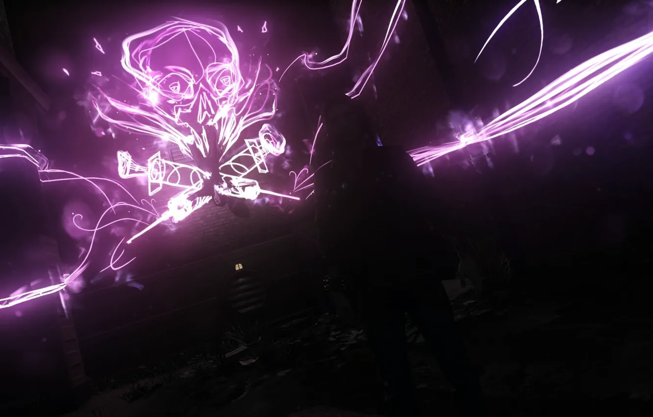 Photo wallpaper graffiti, Neon, Infamous Second Son