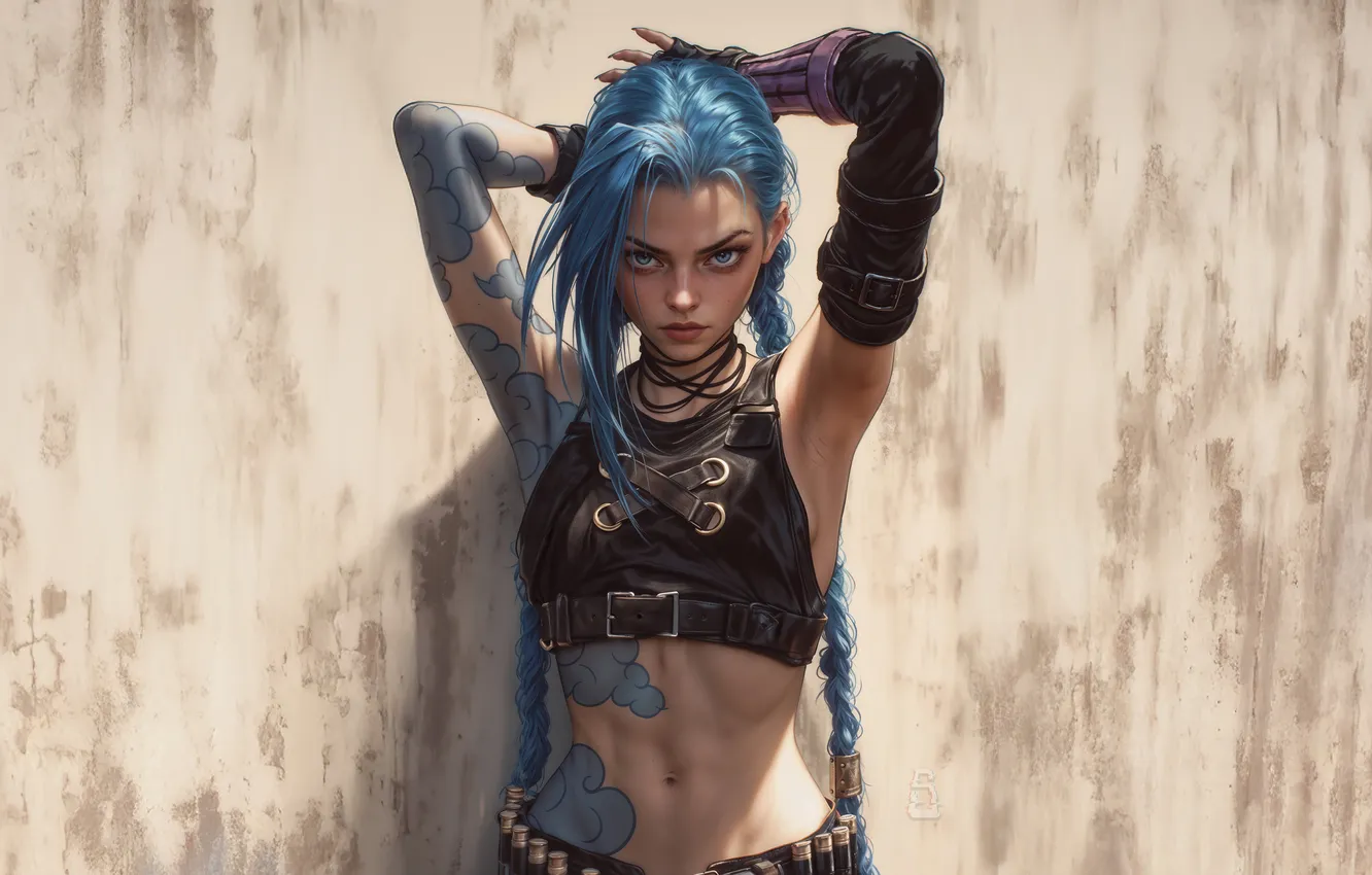 Photo wallpaper Vision, Jinx, black topped