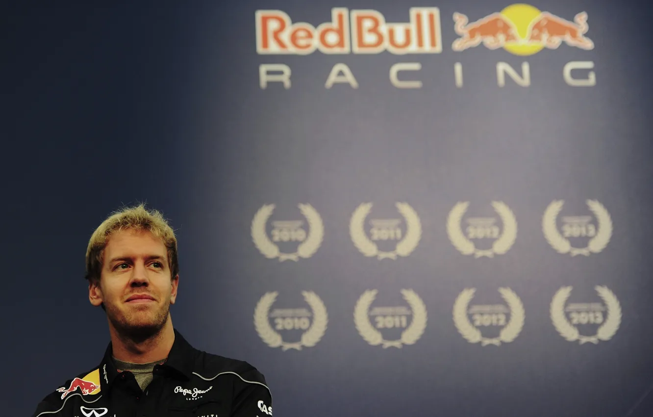 Photo wallpaper Formula 1, Formula 1, Red Bull, Vettel, Champion, Champion, Sebastian