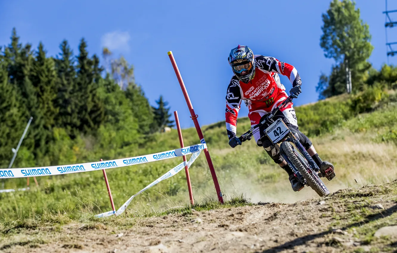 Photo wallpaper bike, race, sport