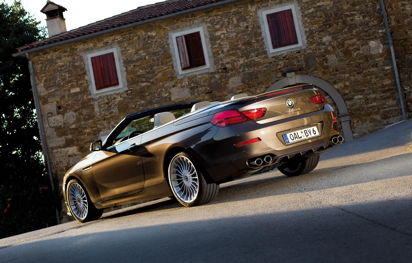 Photo wallpaper auto, convertible, brown, Alpina, Alpina B6, Alpina B6 Bi-Turbo Cabrio (F12) '2011–14