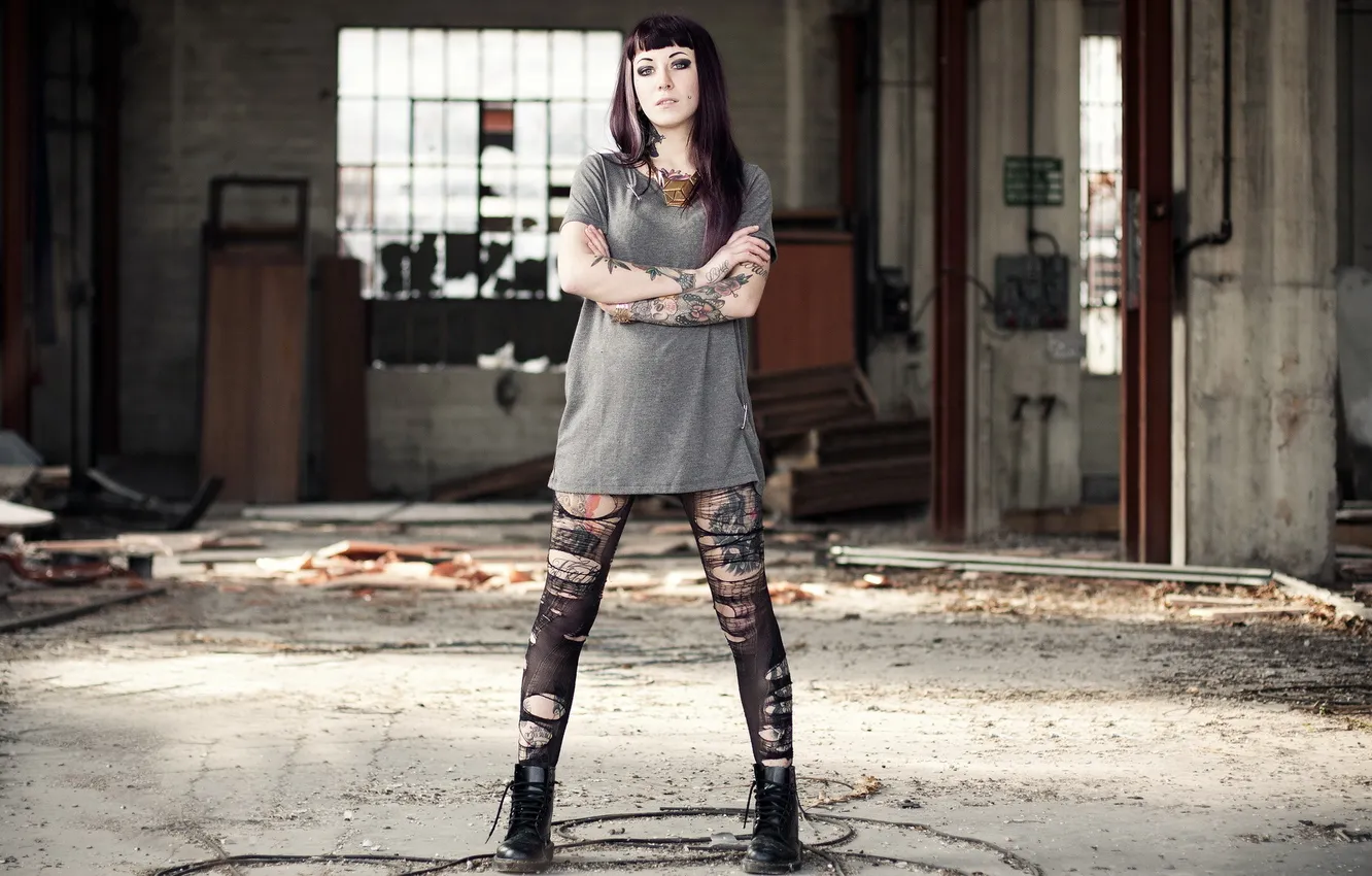 Photo wallpaper girl, background, room