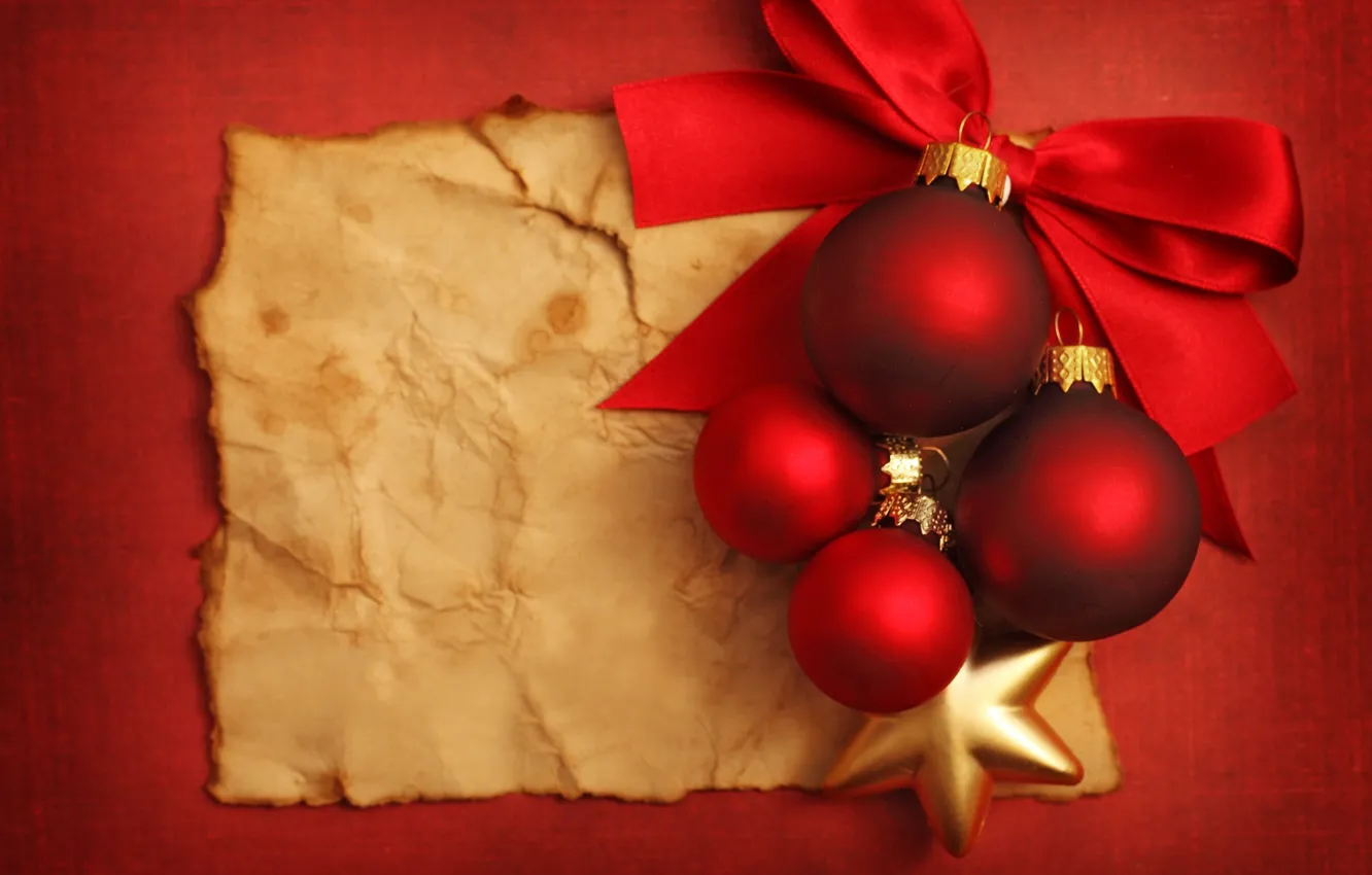 Photo wallpaper holiday, toy, new year, tape, the scenery, bow, happy new year, christmas decoration