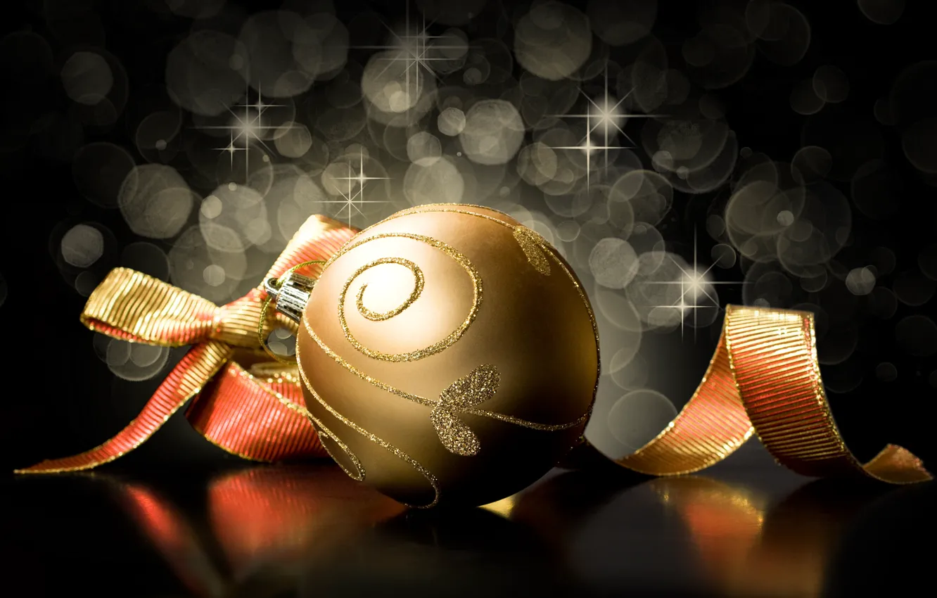 Photo wallpaper background, black, toys, ball, New Year, Christmas, tape, the scenery