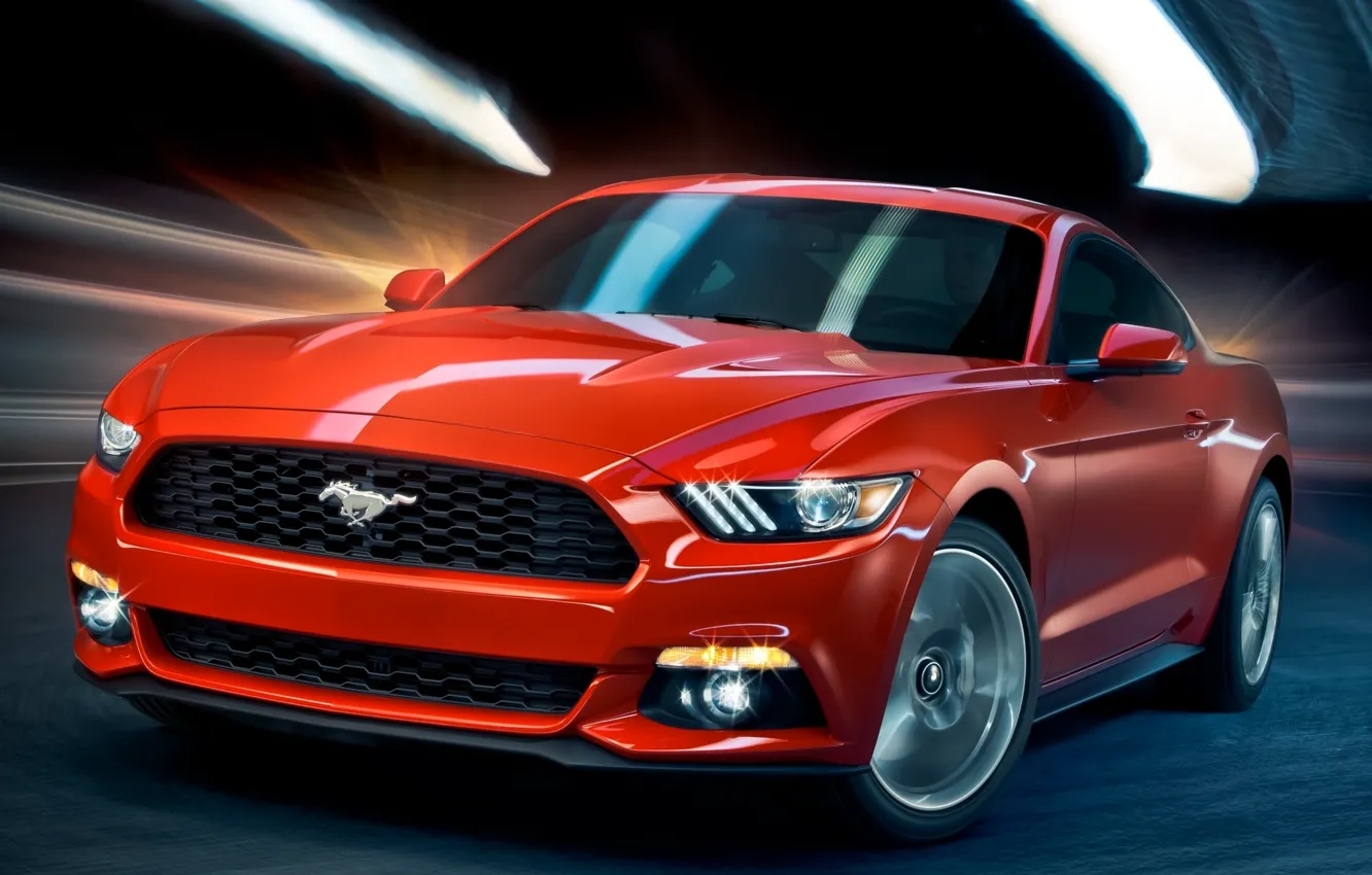 Photo wallpaper Mustang, Ford, Coupe, 2014