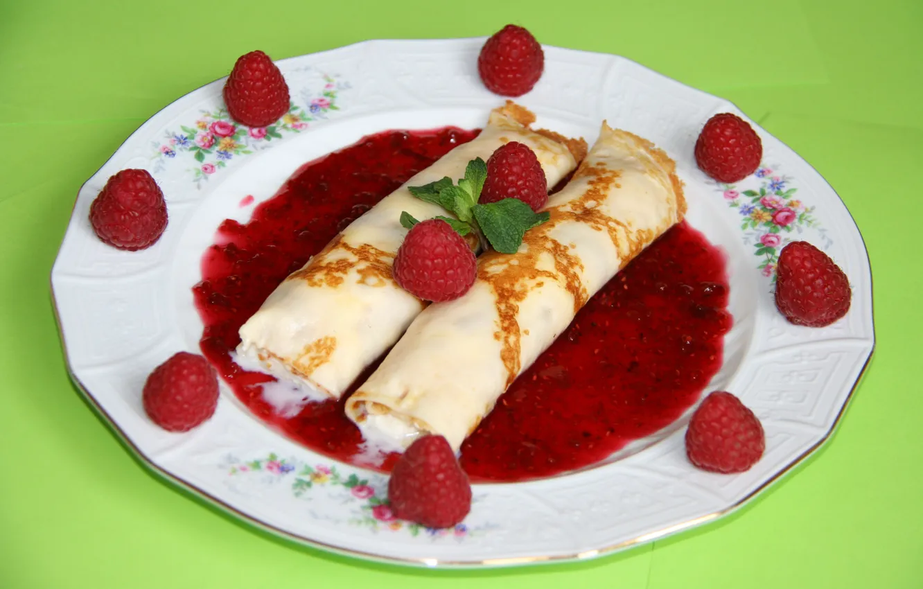 Photo wallpaper raspberry, dessert, sweet, sweet, jam, cheese, raspberry, jam