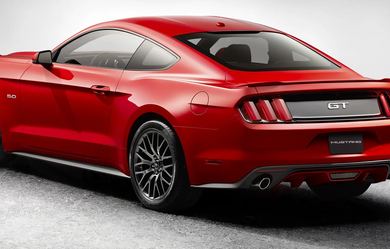 Photo wallpaper Mustang, Ford, Auto, Machine, Car, 2015, EcoBoost