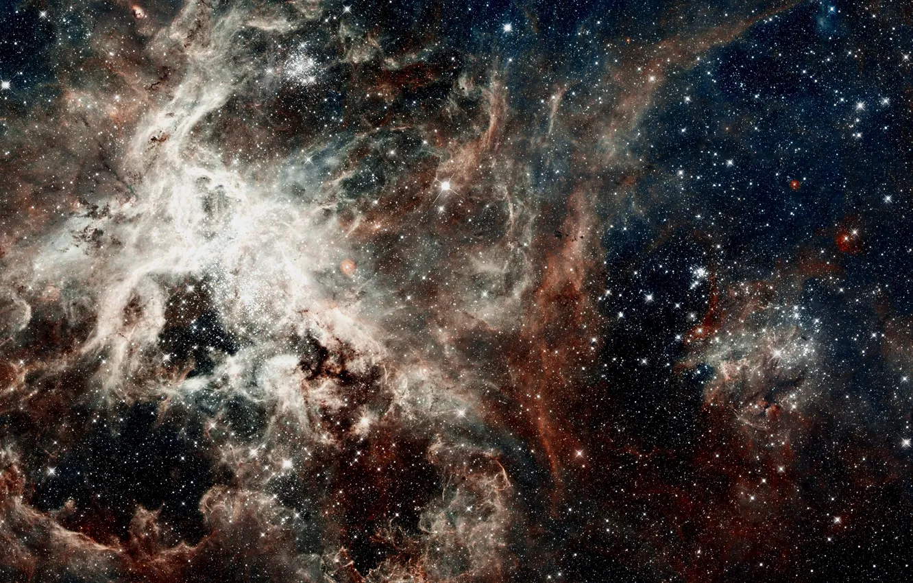 Photo wallpaper space, nebula, nebulae, NGC 2070, Dorado, Large Magellanic Cloud, Tarantula Nebula