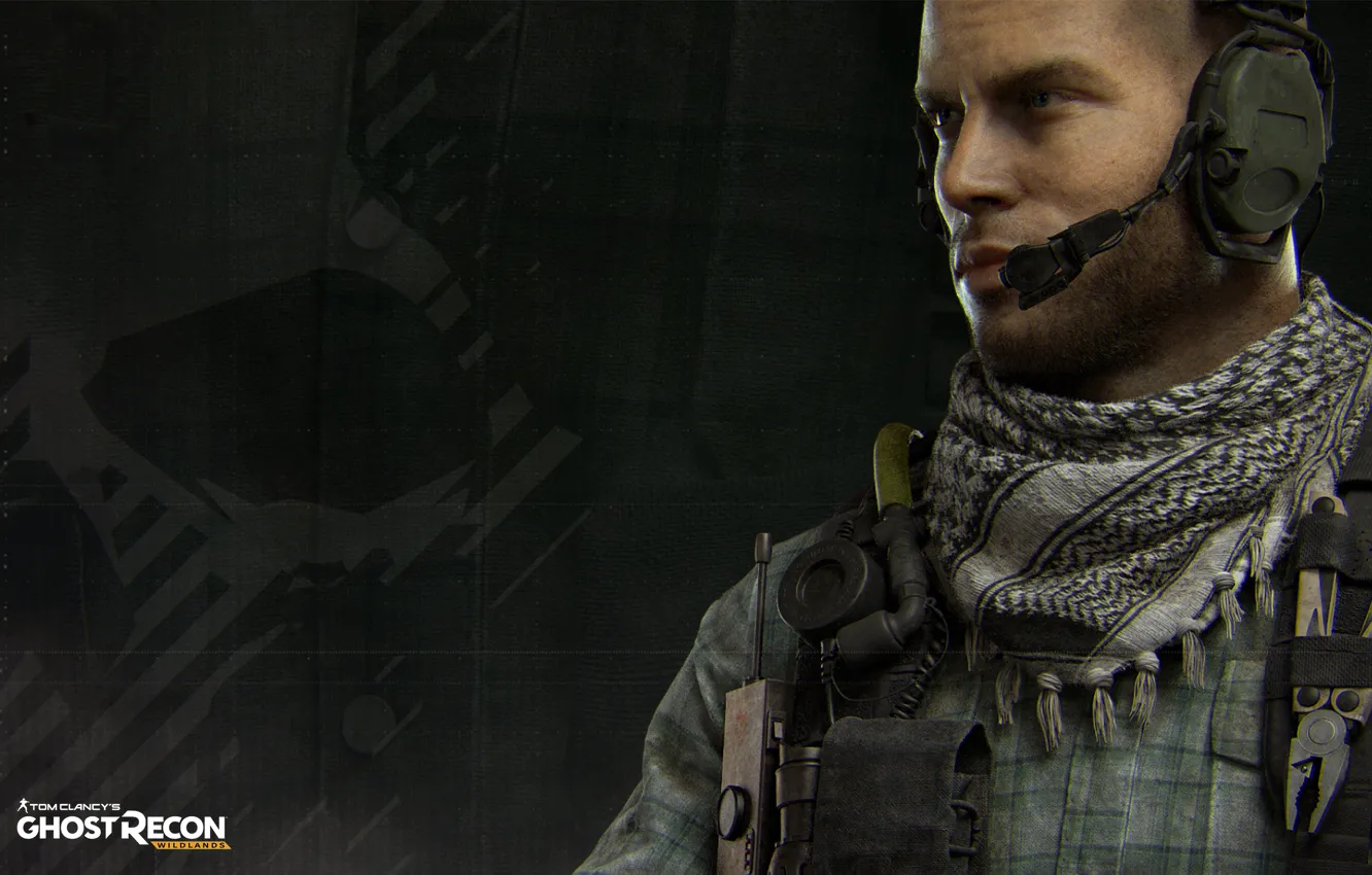 Photo wallpaper Ghost, soldier, man, Tom Clancy's, bulletproof vest, Tom Clancy's: Ghost Recon Wildlands, Recon Wildlands, Holt …