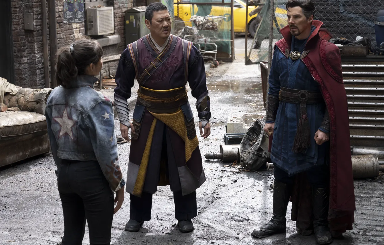 Photo wallpaper Benedict Cumberbatch, Wong, Doctor Strange, Benedict Wong, Marvel Studios, America Chavez, Doctor Strange in the …