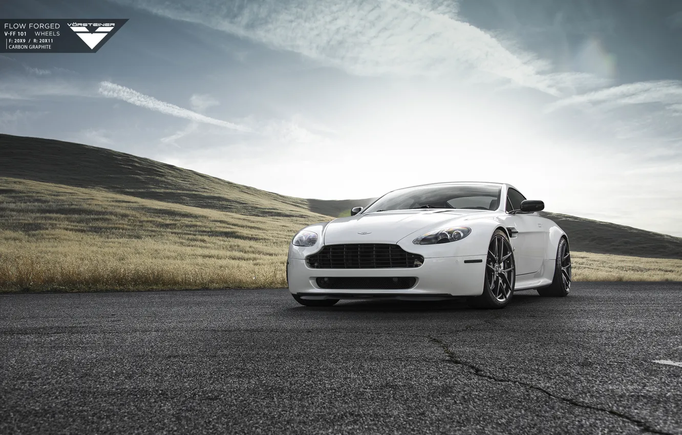 Photo wallpaper Aston Martin, Vantage, Vorsteiner, Forged, 101, Wheels, Flow, V-FF