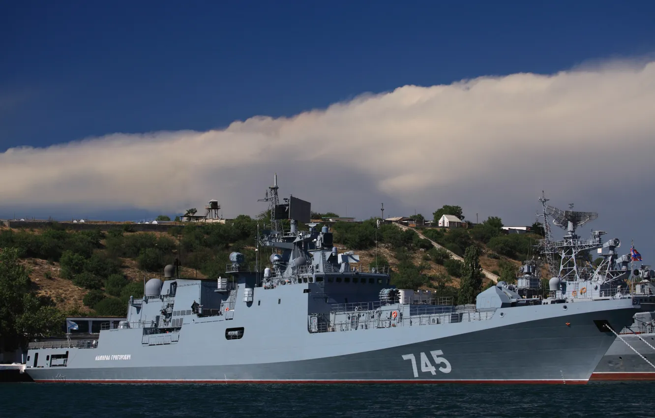 Photo wallpaper ship, Navy, frigate, guard, Admiral Grigorovich