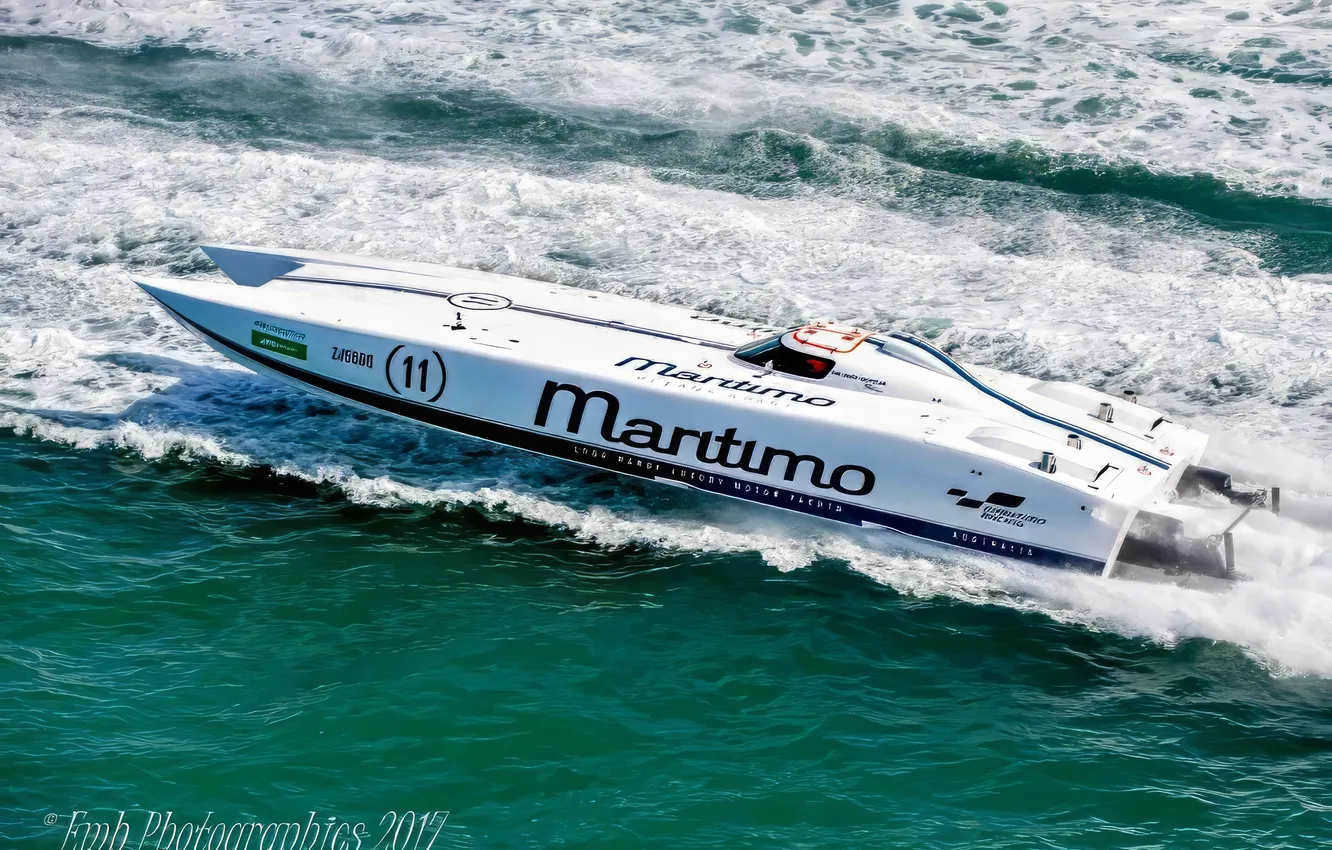 Photo wallpaper race, boat, speed