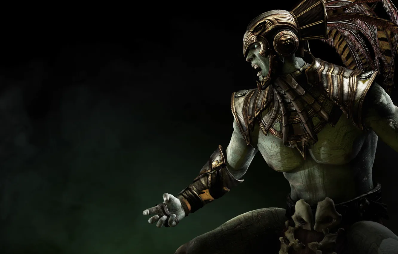 Photo wallpaper God, characters, Mortal Kombat X, Kotal Kahn, Kotal Kahn, Mortal Kombat 10