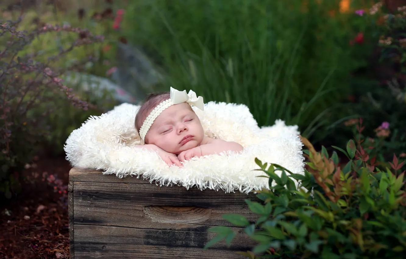 Photo wallpaper mood, sleep, baby