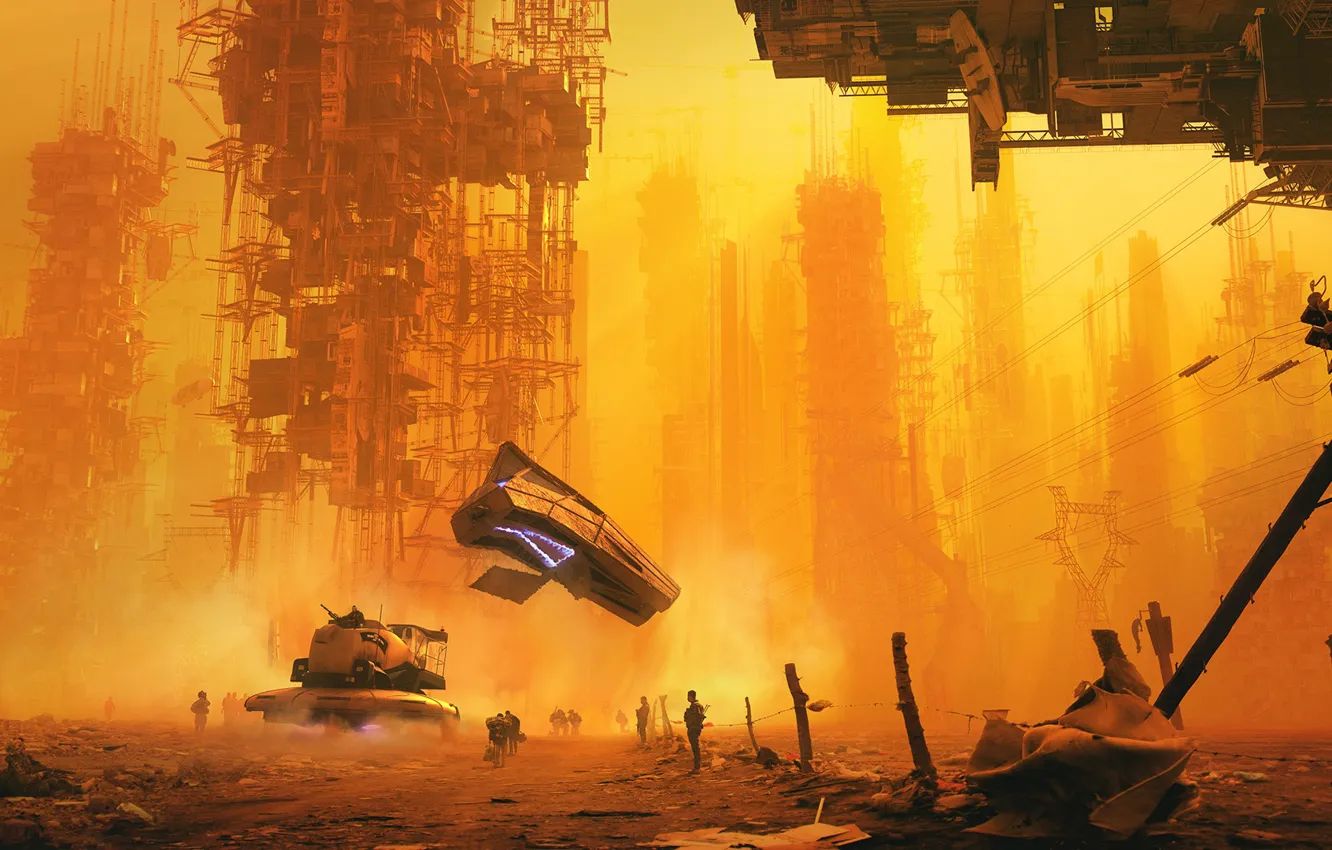 Photo wallpaper security, control, area, Blockade #6