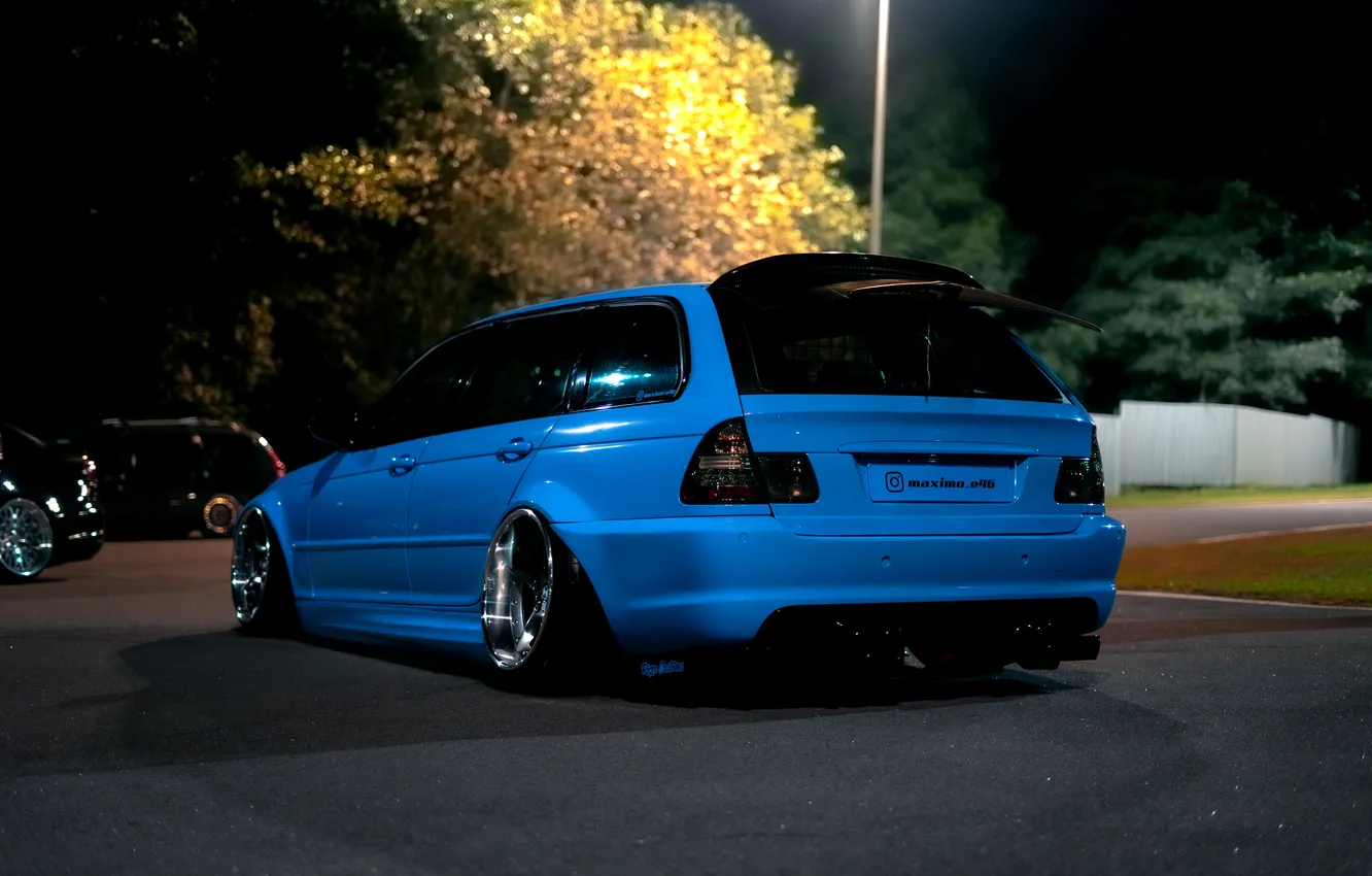 Photo wallpaper BMW, stance, Static, lowdaily, BMW E46, azkojk