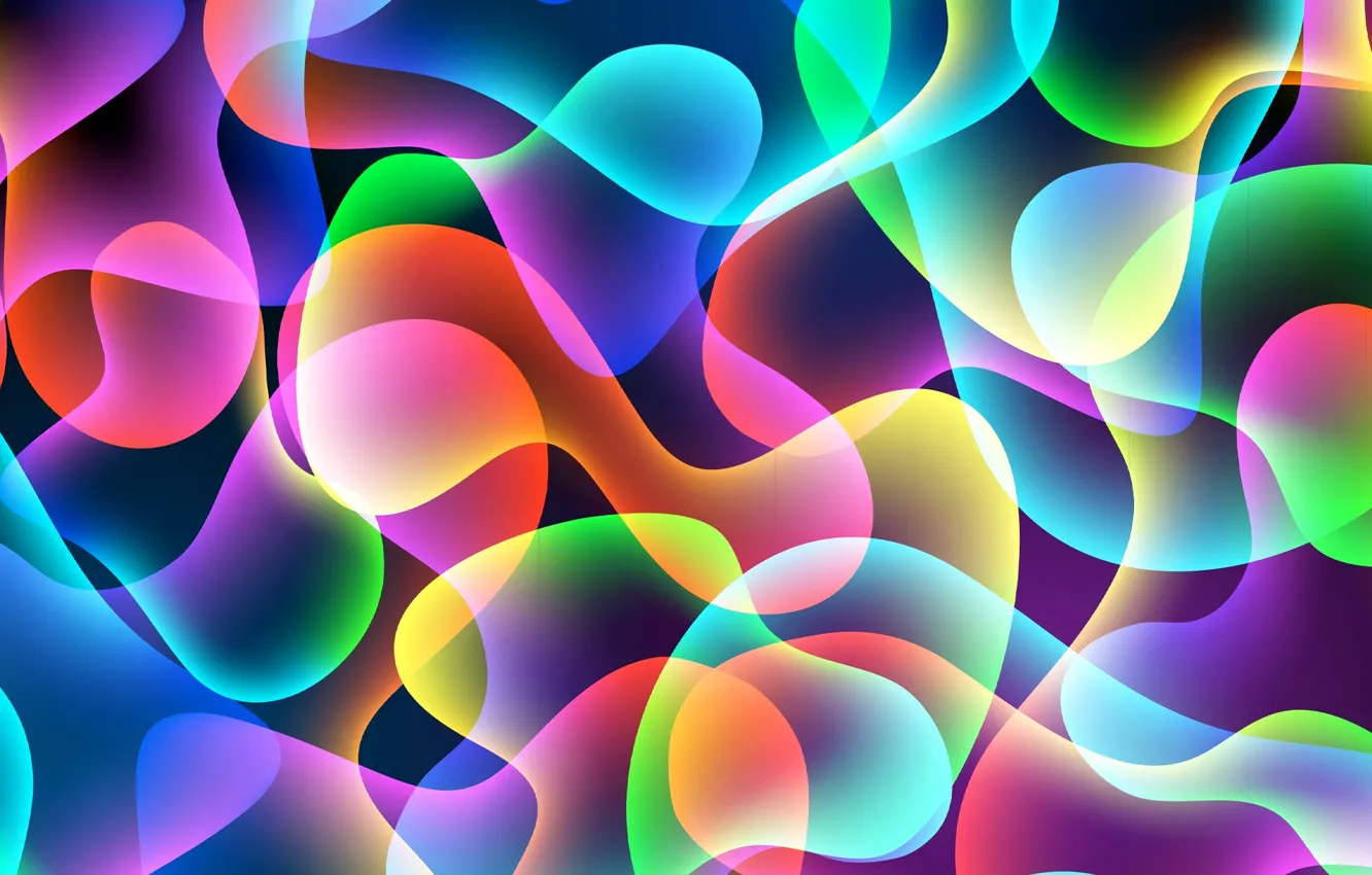 Photo wallpaper light, line, pattern, color, curves