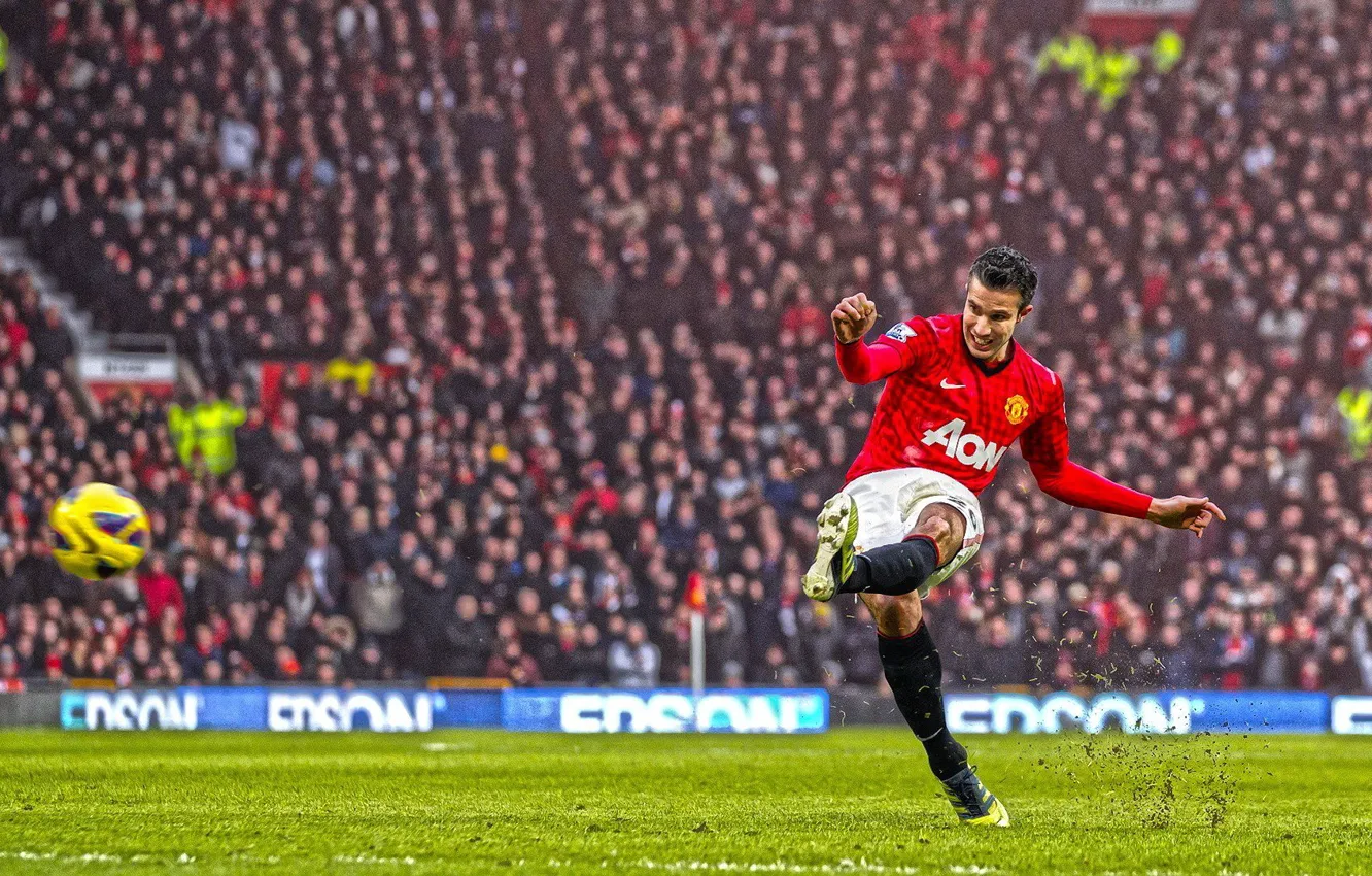 Photo wallpaper Manchester United, Robin van Persie, RVP