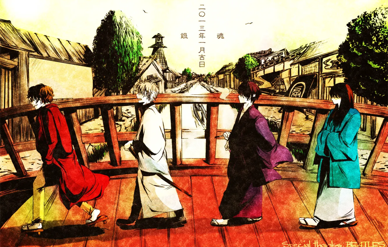 Photo wallpaper samurai, gin, Gintama, shiroyasha, Sakata, gintoki, white demon, shinske