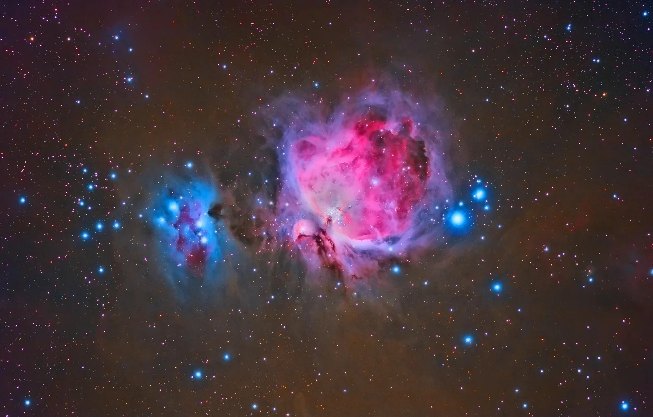 Photo wallpaper is, Orion, The Orion Nebula, below, Belt