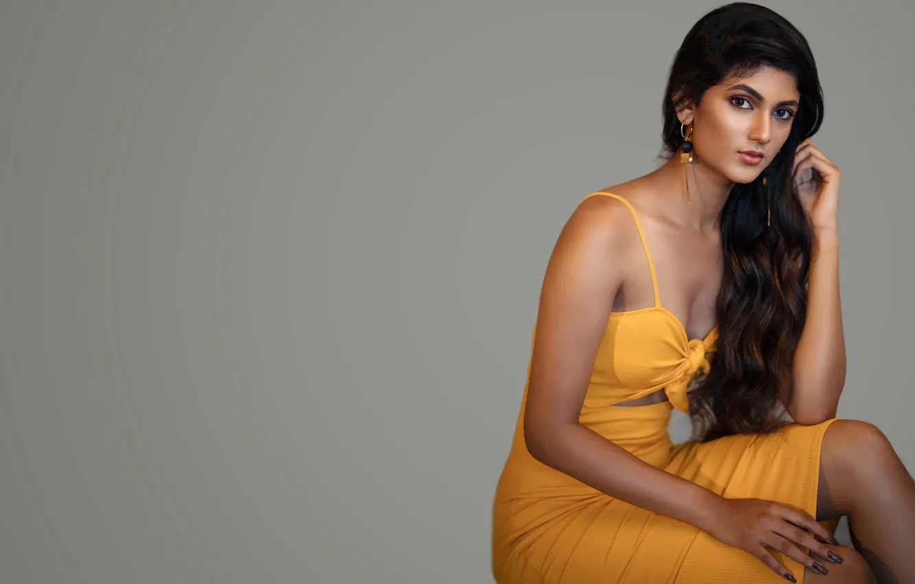 Photo wallpaper girl, hot, sexy, eyes, smile, beautiful, figure, model