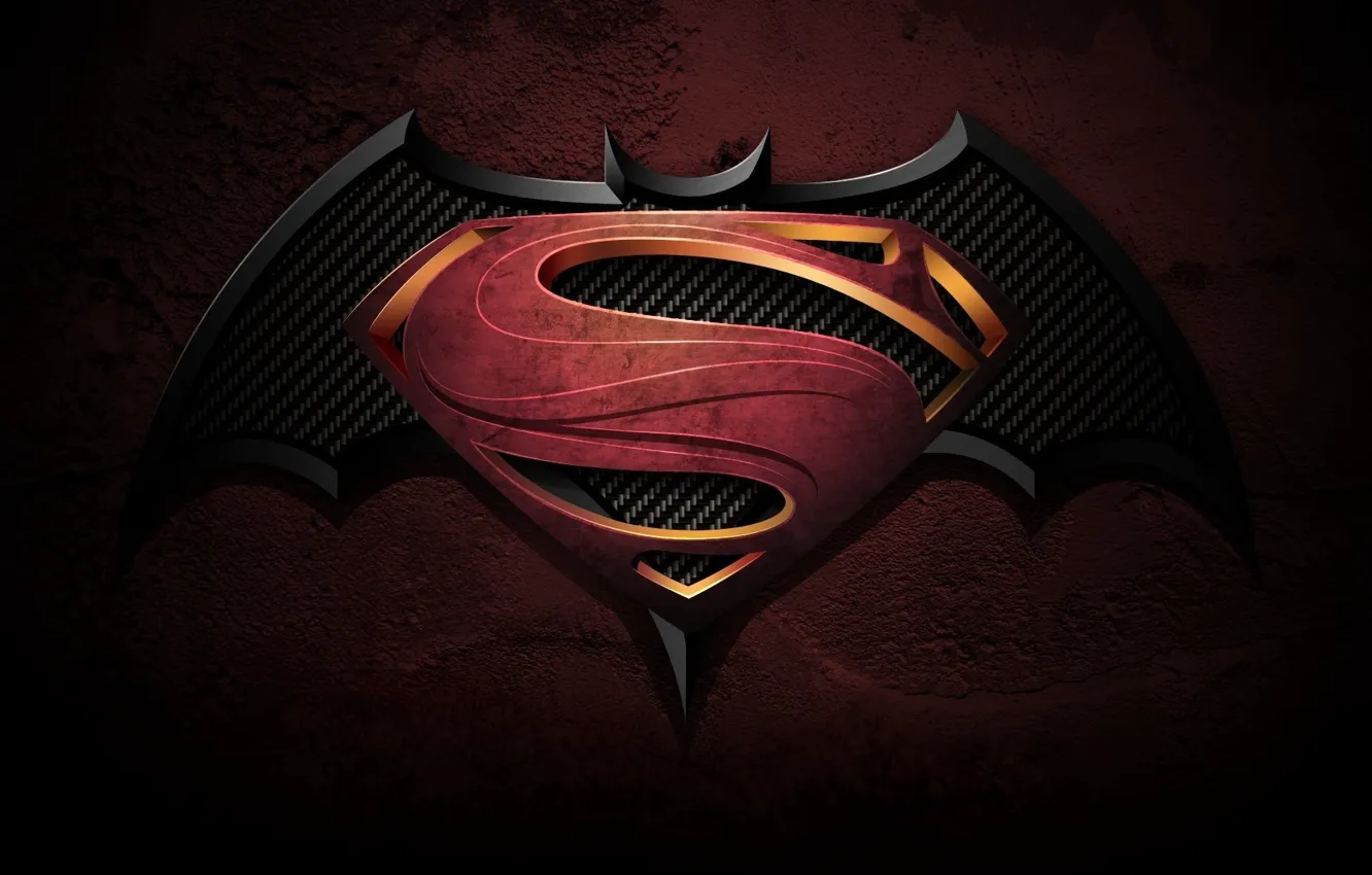 Photo wallpaper logo, Ben Affleck, comics, Henry Cavill, Dawn of Justice, Batman vs Superman, 2016, Zack Snyder