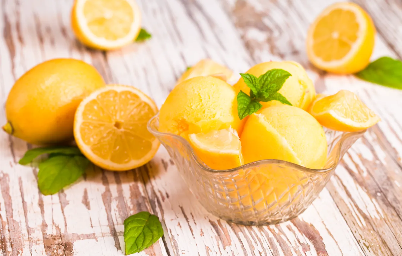 Photo wallpaper Food, Lemons, Citrus