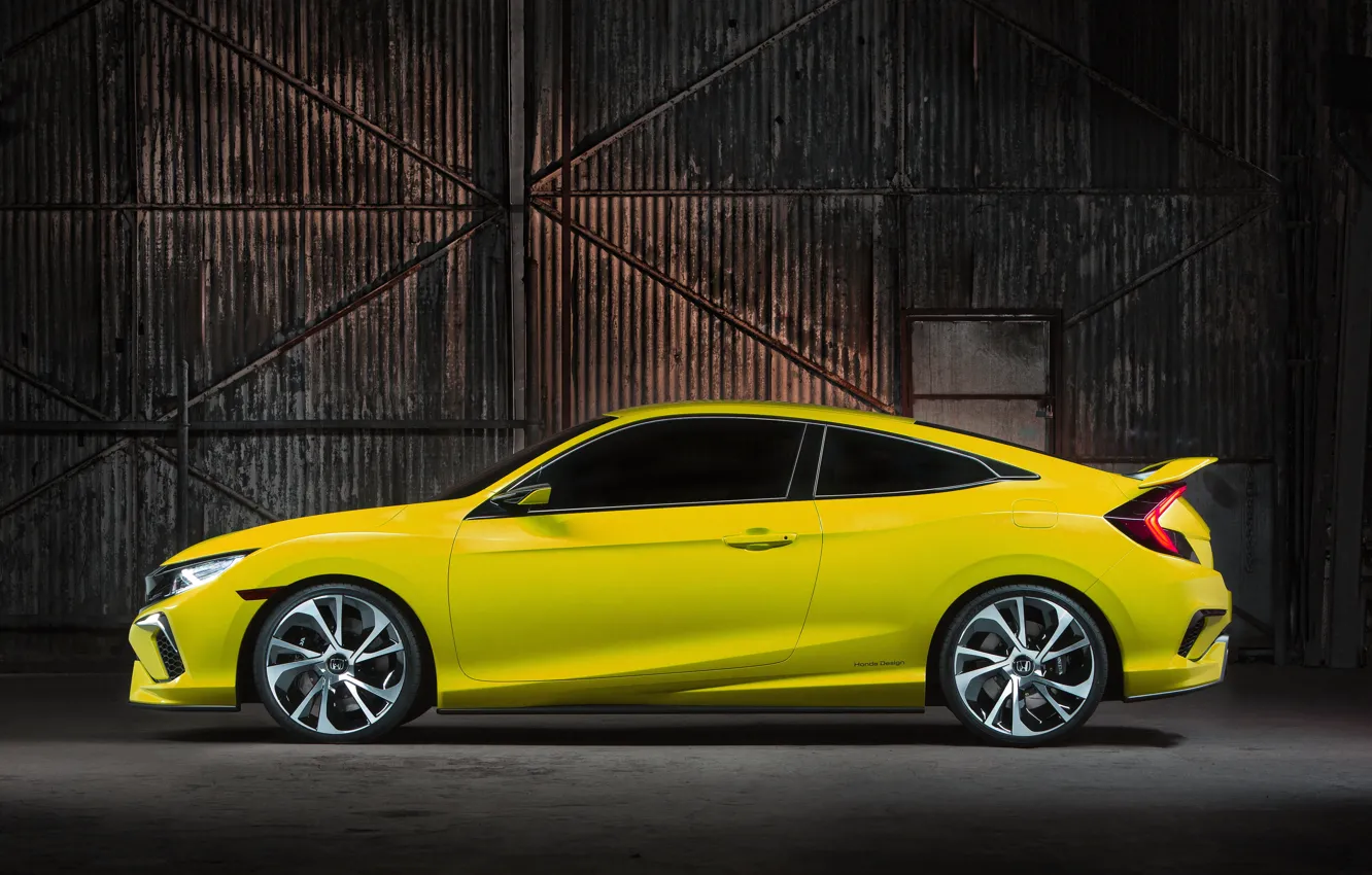 Photo wallpaper coupe, Honda, in profile, 2015, Civic Concept