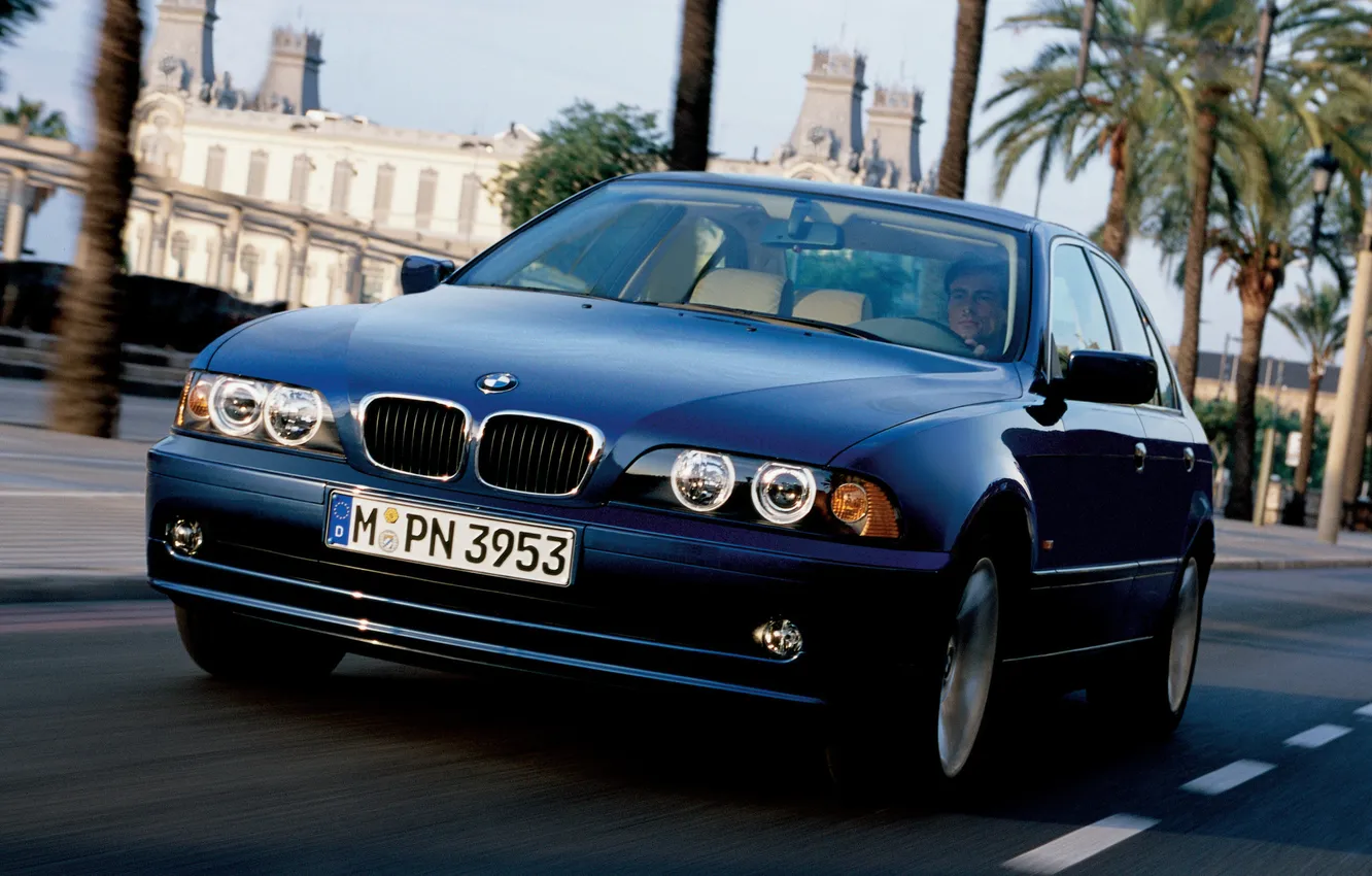 Photo wallpaper machine, BMW, BMW, the front, Boomer, E39, Sedan, 5 Series