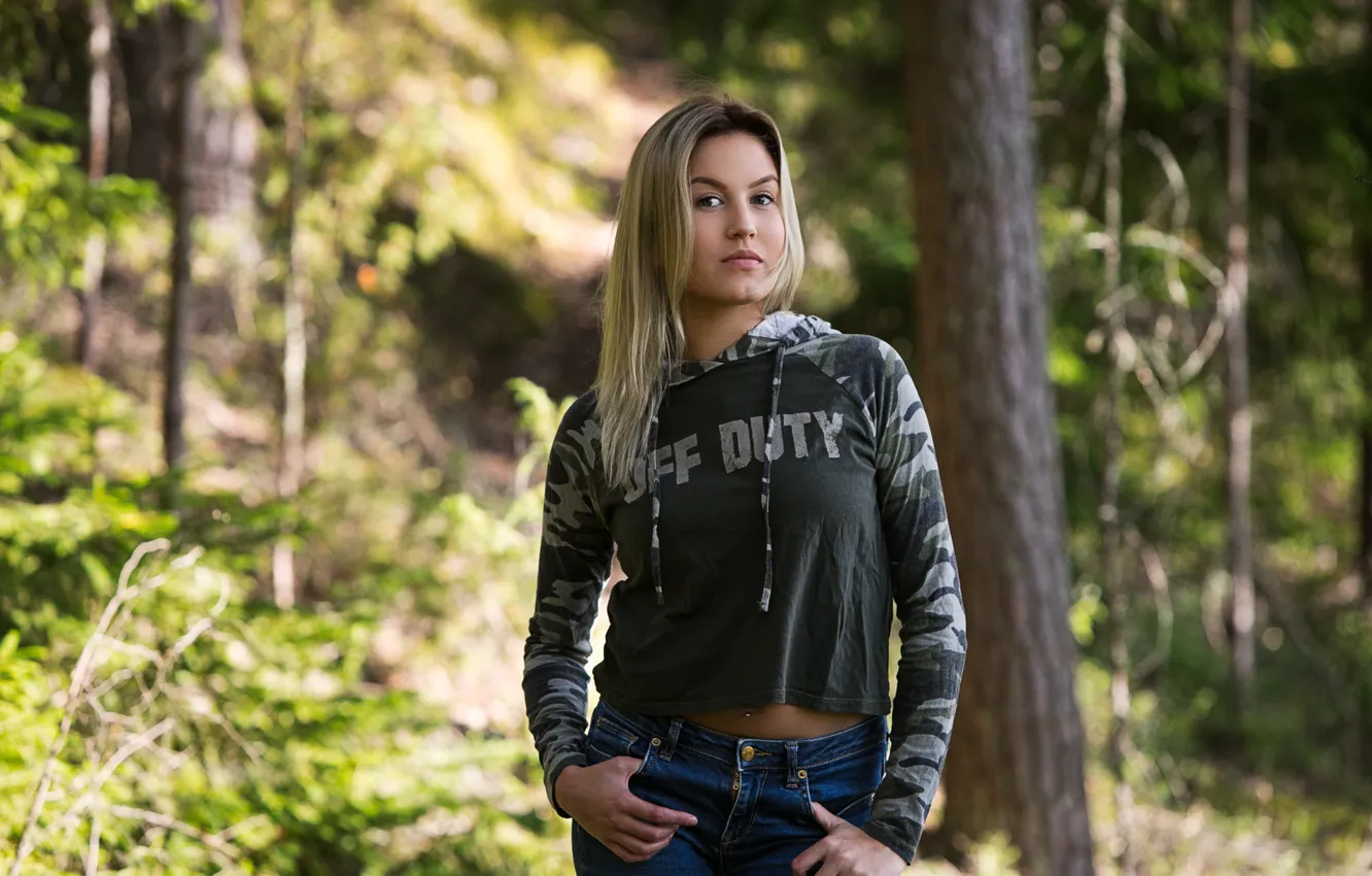 Photo wallpaper look, nature, style, model, hair, Ella