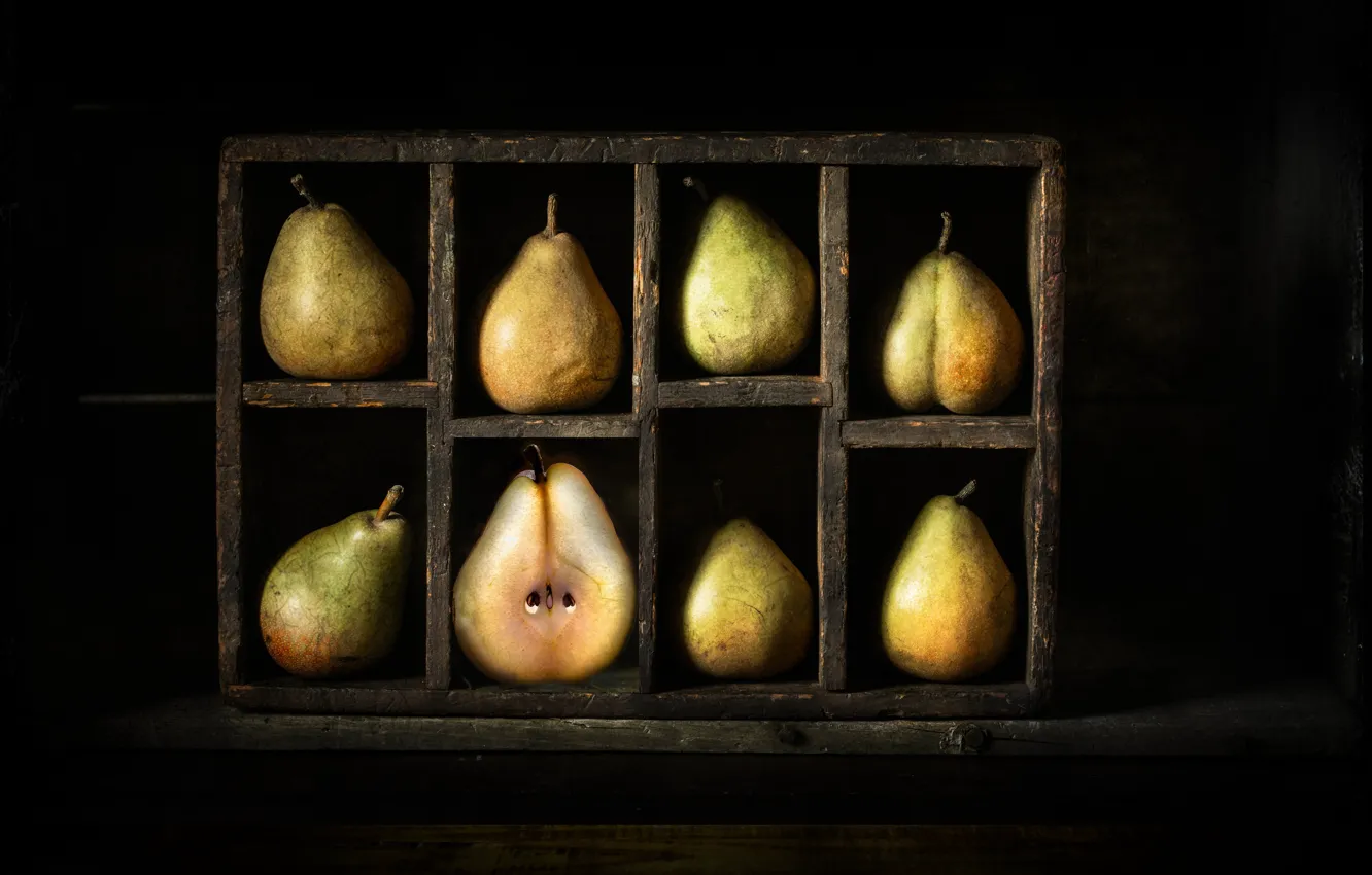 Photo wallpaper fruit, pear, eight