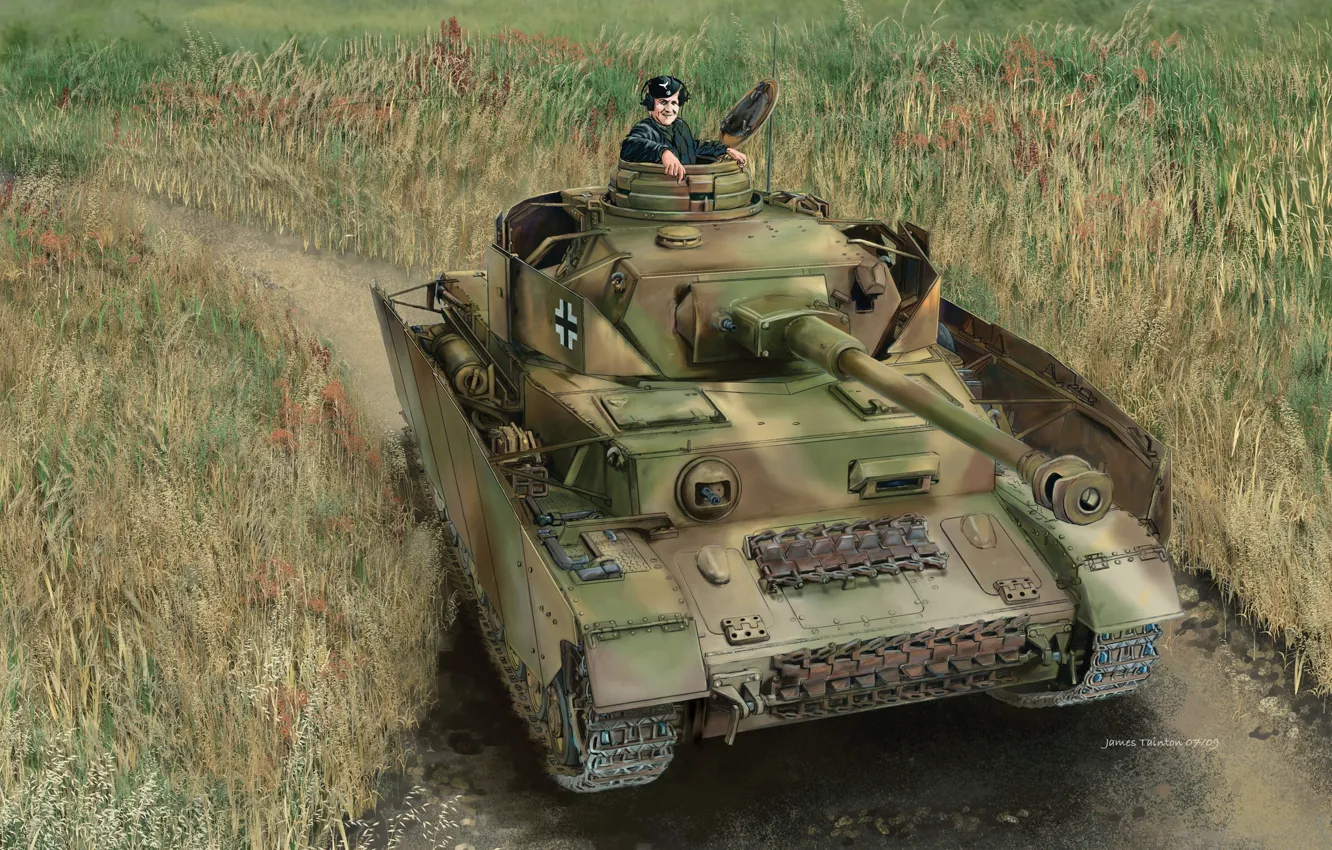 Photo wallpaper Germany, Tank, Pz. IV, Armor