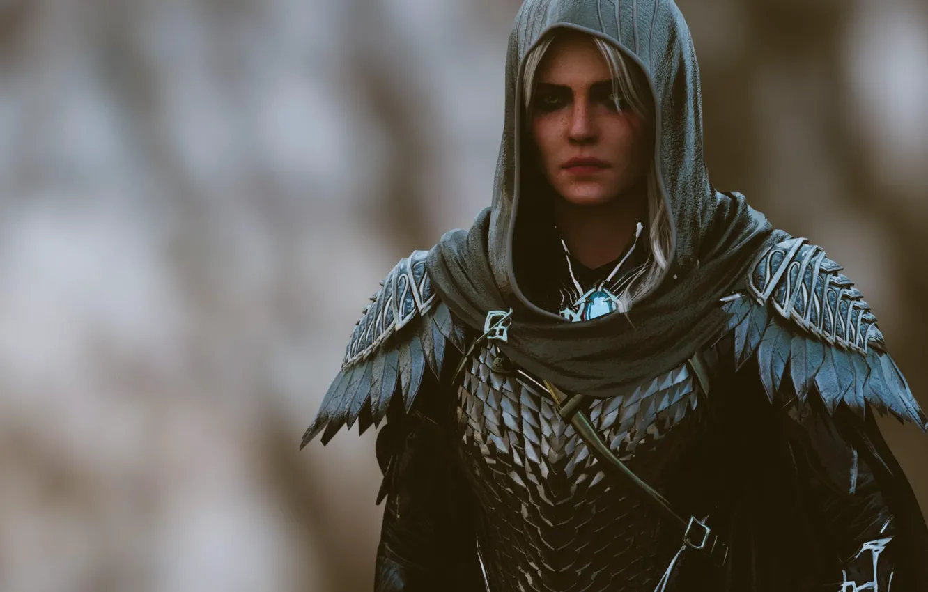 Photo wallpaper hood, The Witcher 3 Wild Hunt, The Witcher 3 Wild Hunt, CRIS, Zirael, Cirilla Fiona …