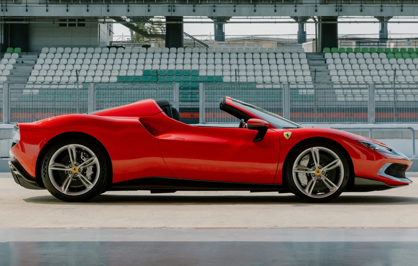 Photo wallpaper side view, 2022, Trim Fiorano, Ferrari 296 GTS
