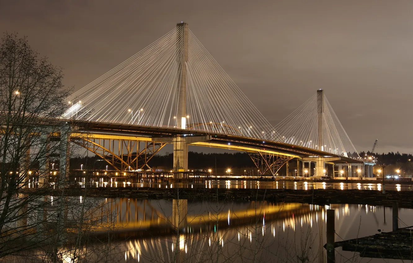 Photo wallpaper Canada, British Columbia, Port Coquitlam, Port Mann Bridge, Citadel Heights